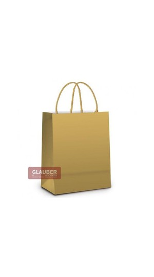 SACOLA PAPEL P 21,5 CM X 15 CM X 08 CM PT/10