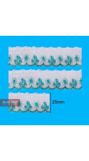 BORDADO CTL  2.5CM BEIRADA COR