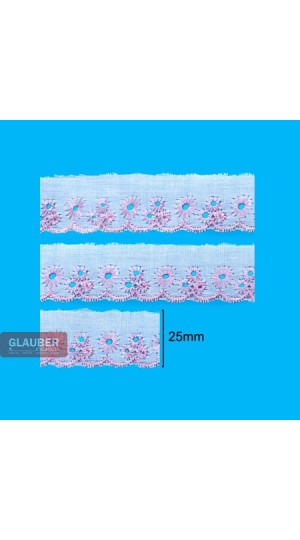 BORDADO CTL  2.5CM BEIRADA COR