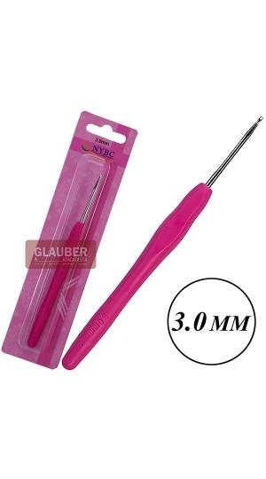 AGULHA BARBANTE C/CB. BORRACHA TERMO. Nº3,0 PT/04