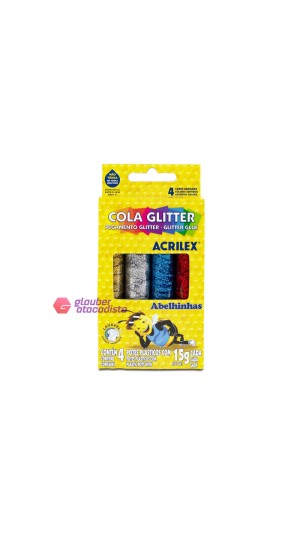 COLA GLITTER 15G CONJ/04 ACRILEX
