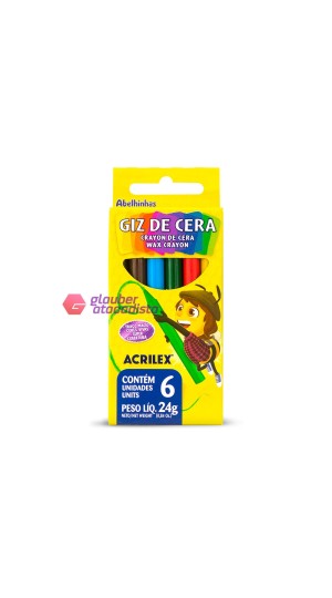 GIZ DE CERA 06 CORES PT/12