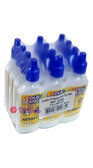 COLA LÍQUIDA 37G PT/12 ACRILEX