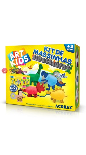 JOGO MASSINHAS 600G KIT DINOSSAUROS