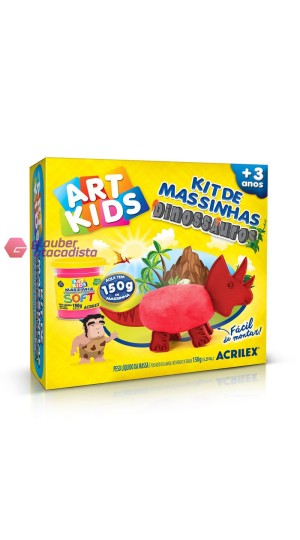 JOGO DE MASSINHA 150G KIT DINOSSAUROS CX/01
