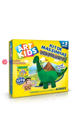 JOGO DE MASSINHA 150G KIT DINOSSAUROS CX/01