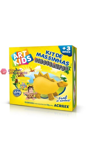 JOGO DE MASSINHA 150G KIT DINOSSAUROS CX/01