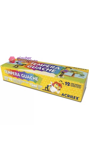 TINTA GUACHE 15ML 12 CORES