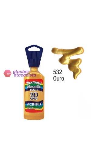 TINTA DIMENSIONAL METÁLICA