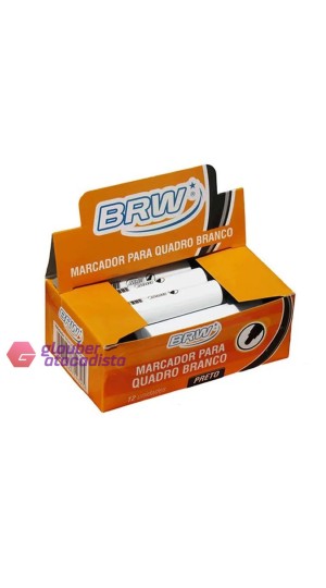 PINCEL QUADRO BRANCO PT/ 12 BRW