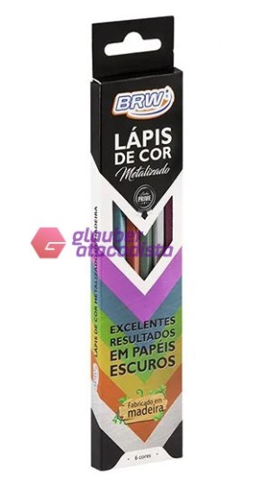 LAPIS 06CORES METALIZADO