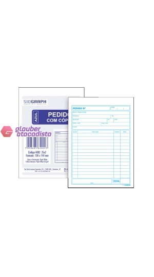 BLOCO PEDIDO PEQ. 1/8 2VX25 PT/20* SID