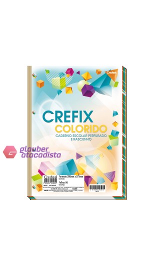 BLOCO FICHARIO COLORIDO 96FLS