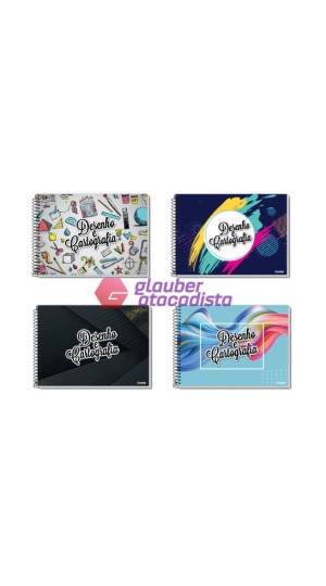 CADERNO ESPIRAL CARTOGRAFIA CAPA FLEXÍVEL 96 FOLHAS PT/10