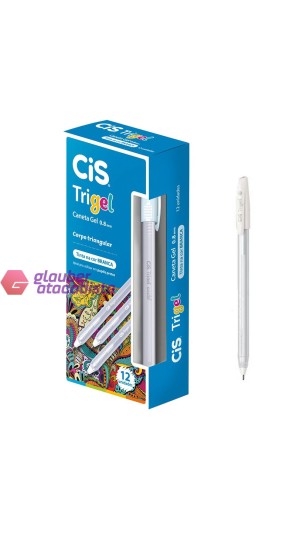 CANETA GEL METALICA  TRIGEL CX/12 CIS