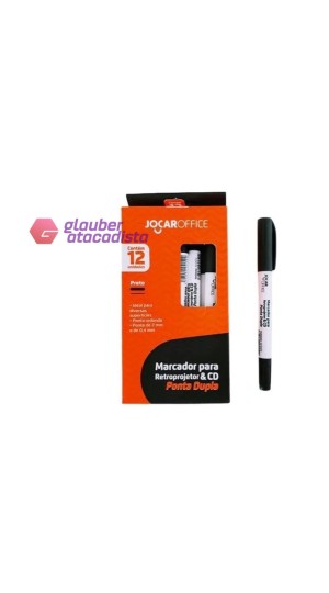 CANETA P/CD-RETRO P.DUPLA CX/12 JOCAR