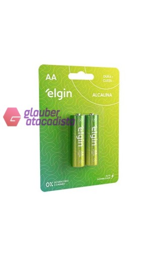 PILHA ALCALINA AA PEQUENO CT/02 ELGIN