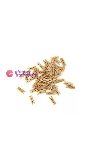 PRENDEDOR MADEIRA MINI PT/30