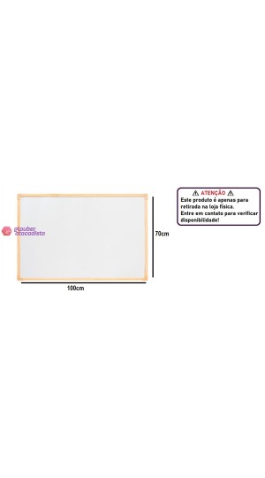 QUADRO BRANCO MAD. 100X70