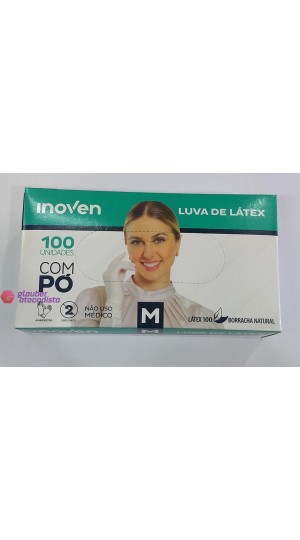 LUVA DE LATEX BRANCO CX/100