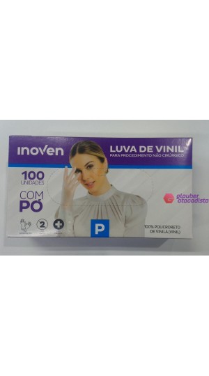 LUVA VINIL C/PO CX/100