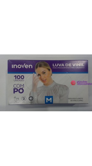 LUVA VINIL C/PO CX/100