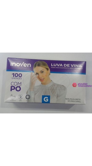 LUVA VINIL C/PO CX/100