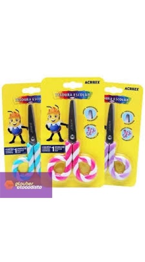 TESOURA ESCOLAR PIRULITO CT/01 ACRILEX