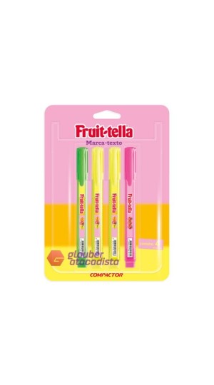 CANETA MARCA TEXTO FRUIT-TELLA CT/04CORES