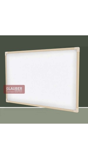 QUADRO BRANCO MOLDURA MADEIRA 60 CM X 40 CM