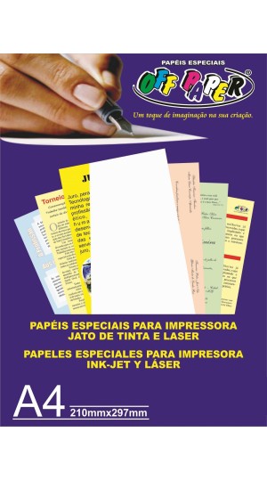 PAPEL VERGE A4 180 GRS PT/ 50 FLS