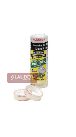 FITA ADESIVA 12MM X10 METROS PT/10