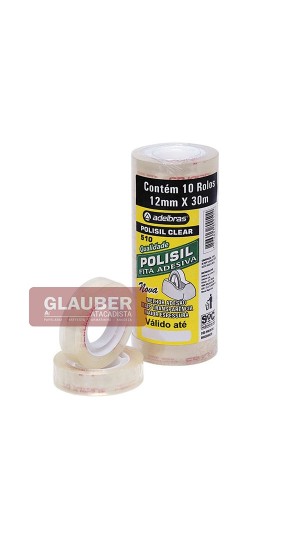 FITA ADESIVA 12 MM X 30 METROS PT/ 10
