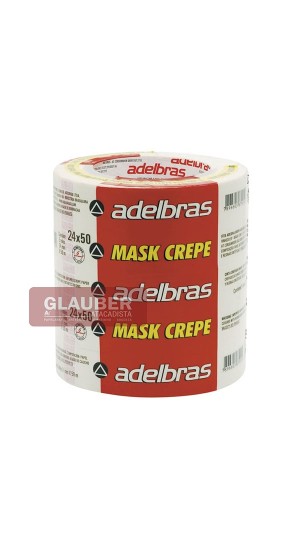 FITA ADESIVA CREPE 24MM X 50METROS PT/05