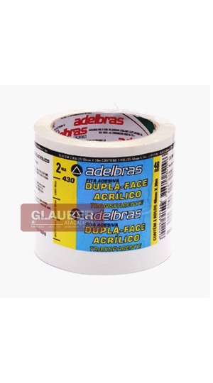 FITA ADESIVA DUPLA FACE 48 MM X 30 METROS PT/02