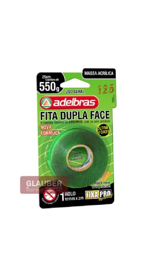 FITA ADESIVA D.FACE ACRILICA 12X2MT