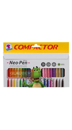 CANETA HIDROCOR MIRIM CONJ/24 PT/05 NEO PEN
