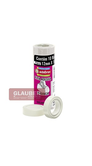 FITA ADESIVA 12 MM X 10 METROS COLORIDA PT/10