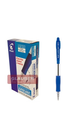 CANETA ESFEROGRÁFICA PONTA FINA 0.7 BPGP-GRIP-10R CX/12