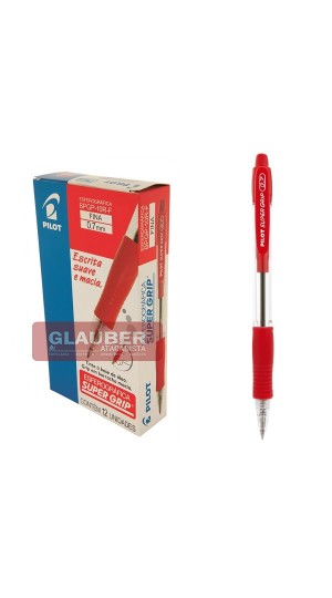 CANETA ESFEROGRÁFICA PONTA FINA 0.7 BPGP-GRIP-10R CX/12