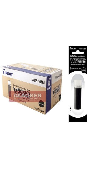 REFIL PINCEL QUADRO BRANCO WBS-VBM CX/12 PILOT