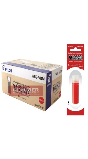REFIL PINCEL QUADRO BRANCO WBS-VBM CX/12 PILOT