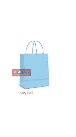 SACOLA PAPEL P 21,5 CM X 15 CM X 08 CM PT/10