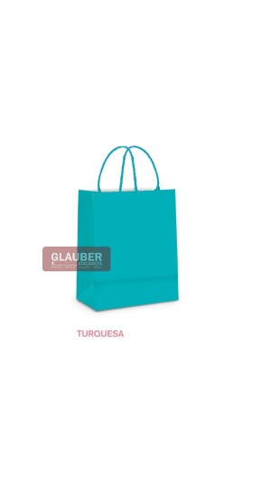 SACOLA PAPEL P 21,5 CM X 15 CM X 08 CM PT/10