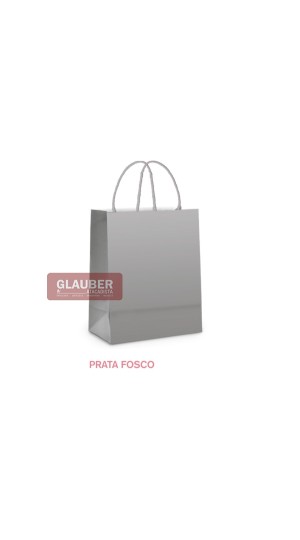 SACOLA PAPEL M 26 CM X 19,5 CM X 9,5 CM  PT/10