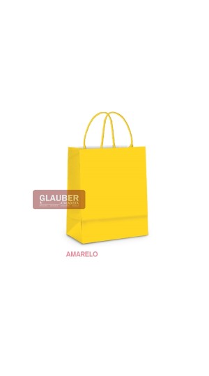 SACOLA PAPEL M 26 CM X 19,5 CM X 9,5 CM  PT/10