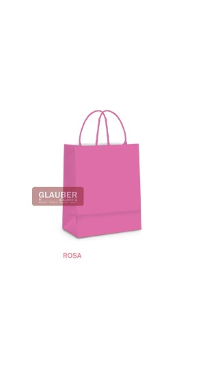 SACOLA PAPEL M 26 CM X 19,5 CM X 9,5 CM  PT/10