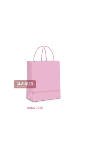 SACOLA PAPEL M 26 CM X 19,5 CM X 9,5 CM  PT/10