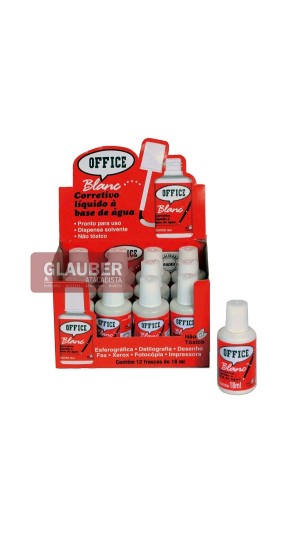 CORRETIVO LIQUIDO 18ML CX/12 OFFICE