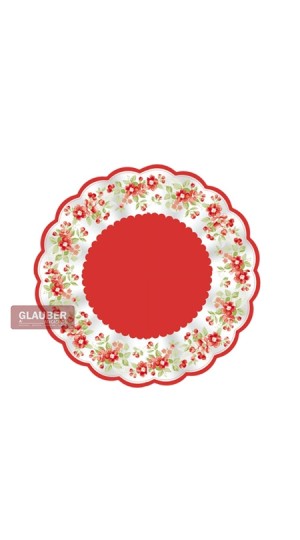 PAPEL POLI.REDONDO DEC./BORDADO 38CM PT/50